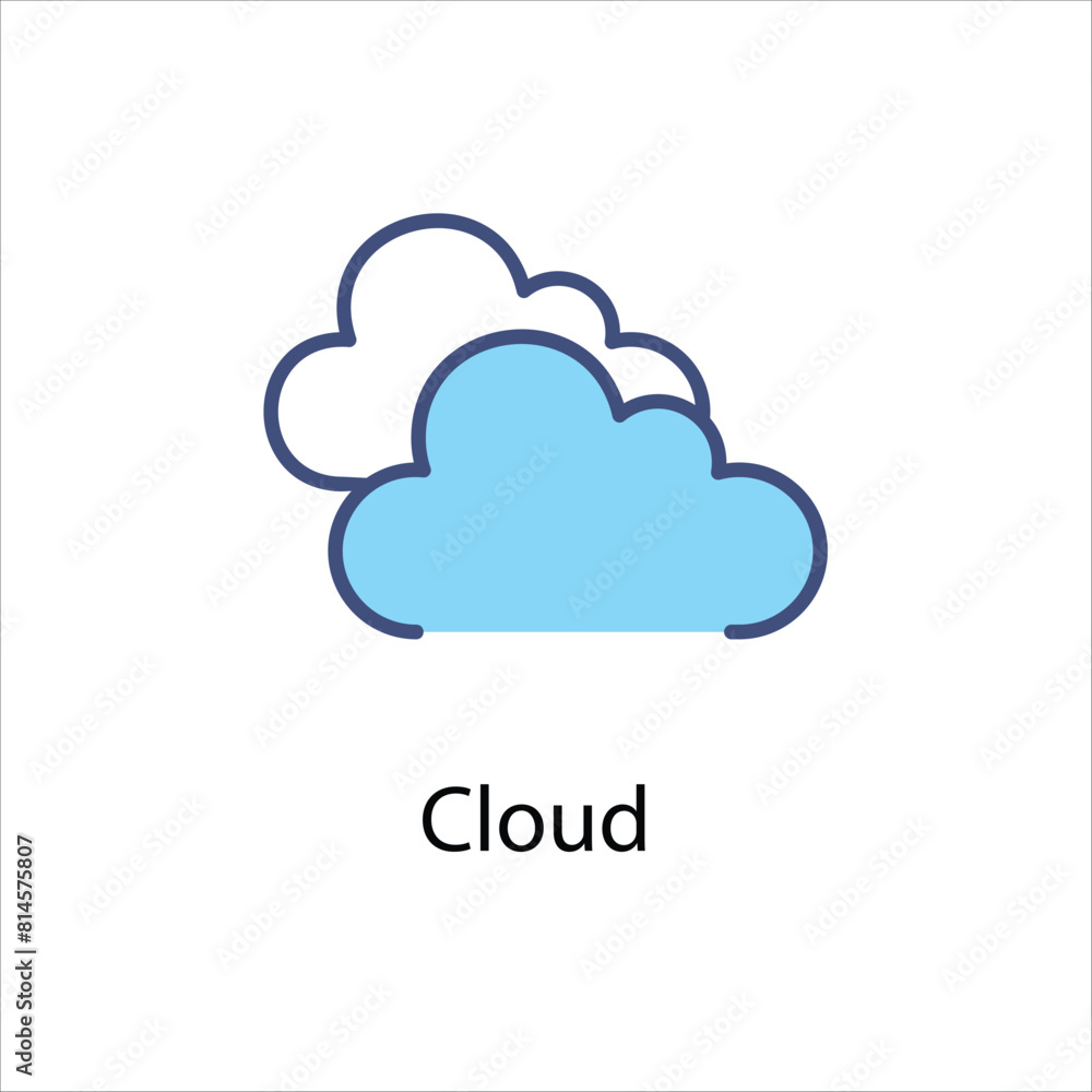 Cloud Vector icon Cloud Vector icon