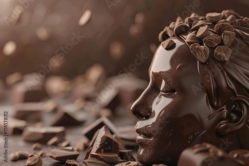 dark chocolates mindboosting powers memory and mood benefits conceptual 3d illustration photo