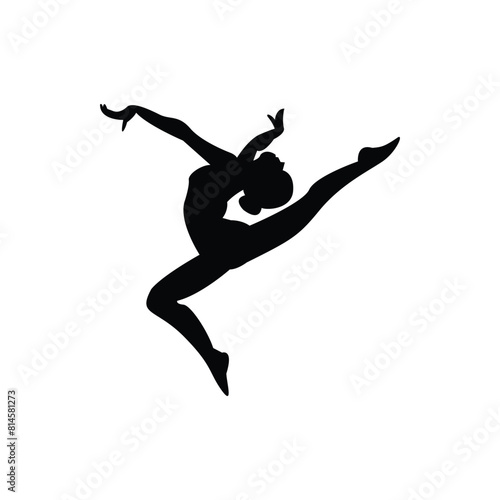 Gymnastics silhouette