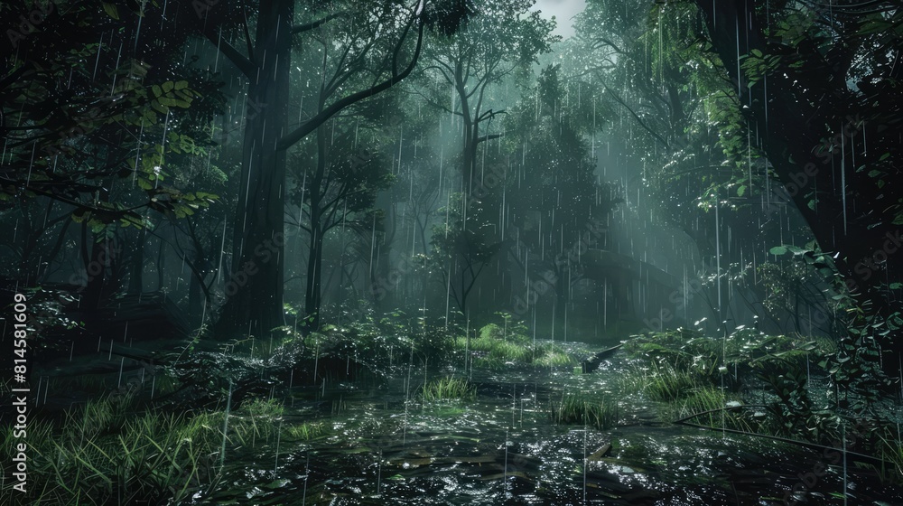 Dense Of Raining Forest Landscape Wallpaper Dense Of Raining Forest Landscape Wallpaper