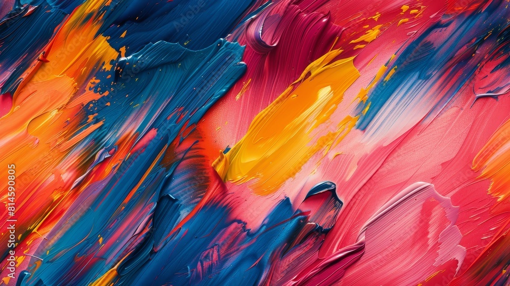 Energetic brushstrokes dance in a captivating interplay, their vibrant colors contrasting and harmonizing Energetic brushstrokes dance in a captivating interplay, their vibrant colors contrasting and harmonizing