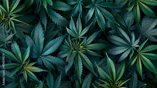 Drug legalization background Close-up of marijuana photo