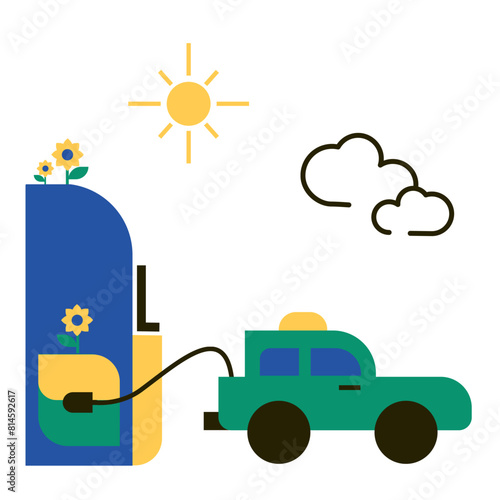 Car is fueled with biofuel