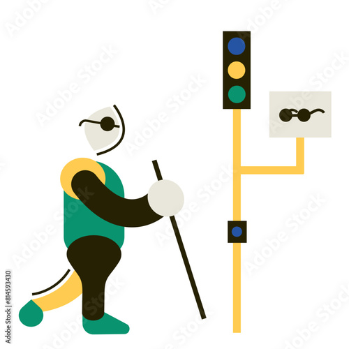 Traffic light for the blind