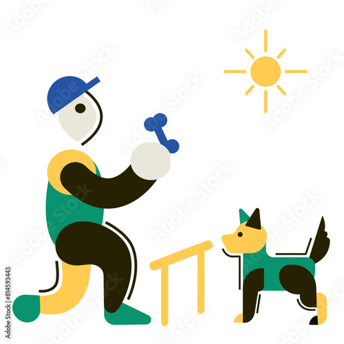Training dog
