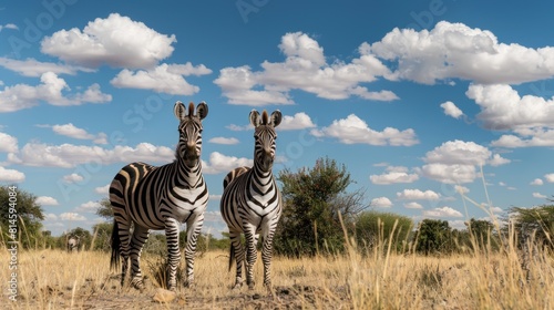 Zebra in nature habitat   Wildlife view
