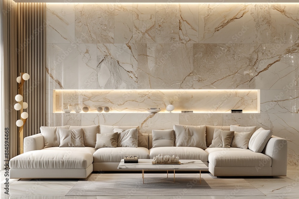 elegant-living-area-with-beige-marble-on-the-wall-a-long-white-sofa-a