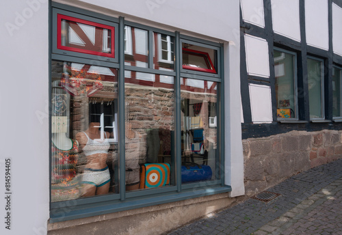 Alte Häuser in der Altstadt Oberstadt, Schaufenster Deco © Winfried