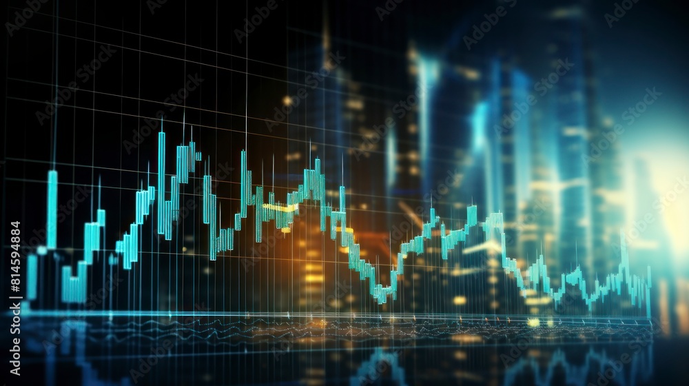 Glowing forex chart interface. Finance and trade concept. Glowing forex chart interface. Finance and trade concept.