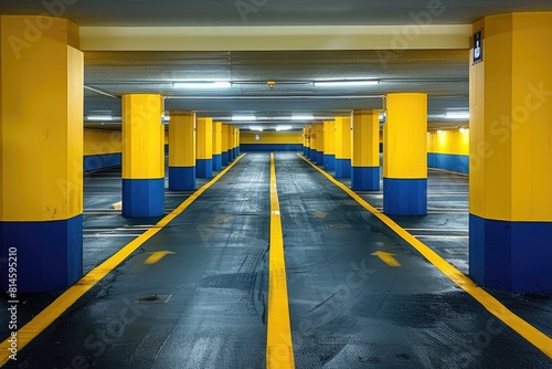 indoor parking area professional photography