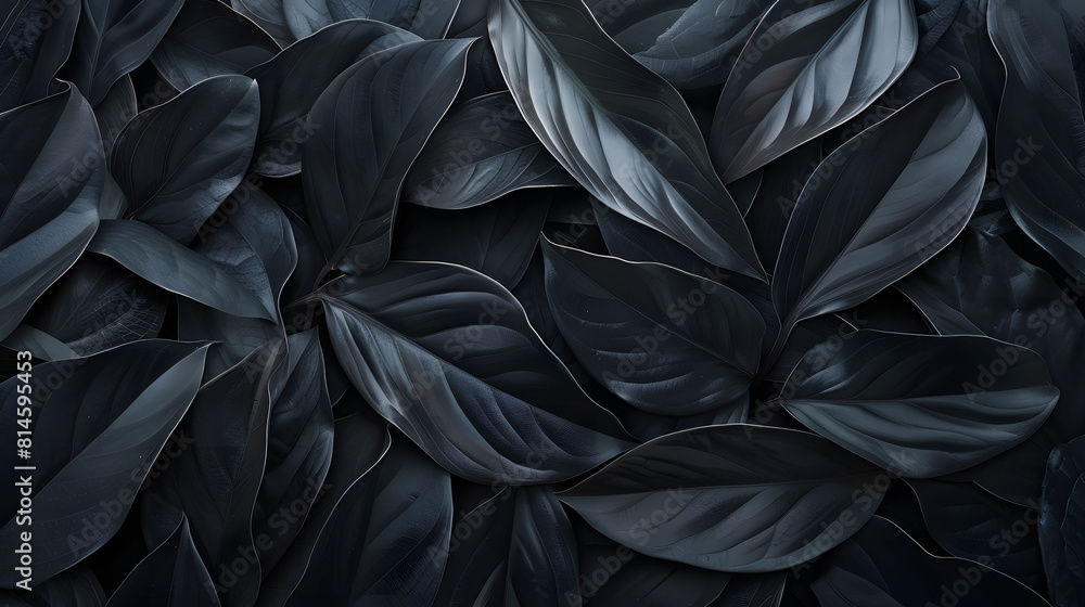 Abstract black leaves textures for a tropical leaf background. Dark nature concept in flat lay style inspired by tropical foliage. Abstract black leaves textures for a tropical leaf background. Dark nature concept in flat lay style inspired by tropical foliage.