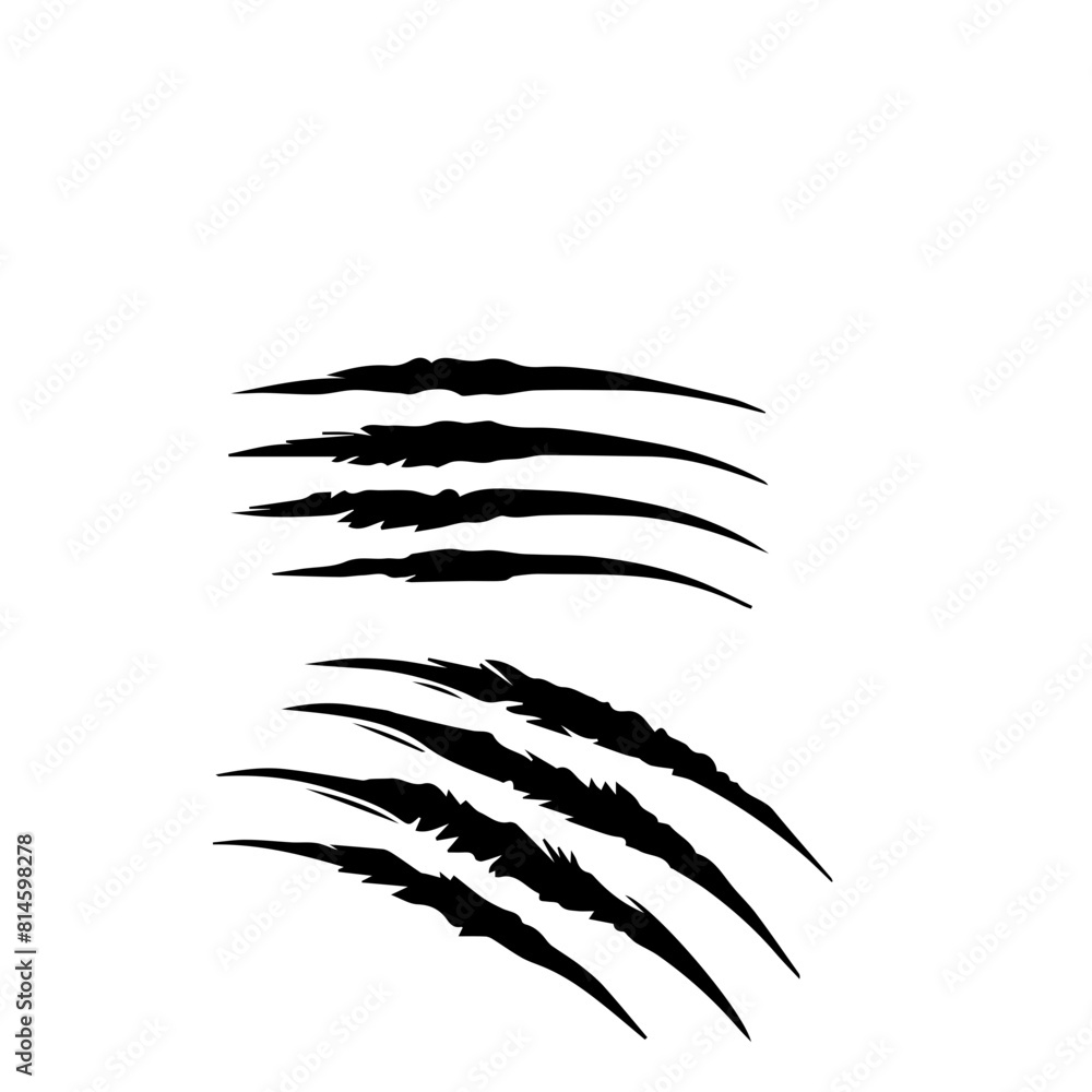 animal claw scratches mark isolated animal claw scratches mark isolated