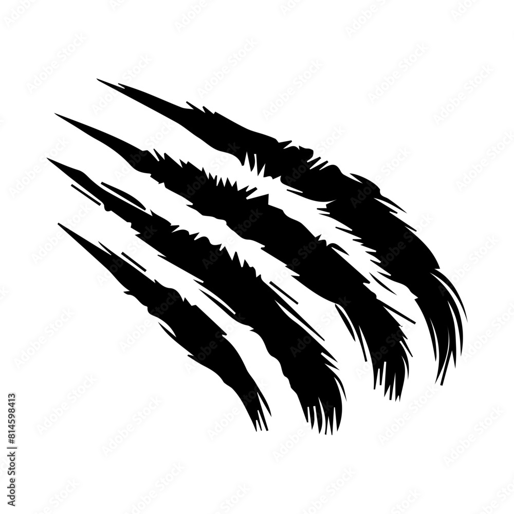 animal claw scratches mark isolated animal claw scratches mark isolated