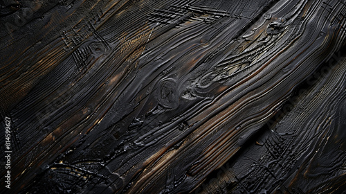 Tabla de madera tostada al detalle con vetas oscuras