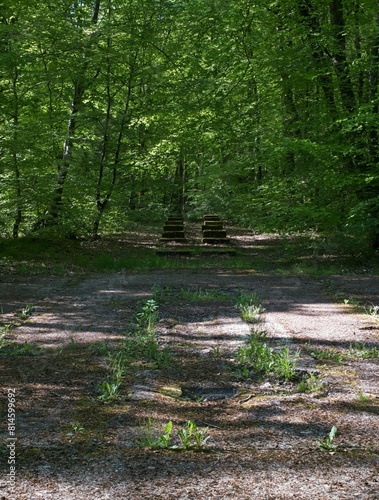 Blangy-sur-Bresle, France - May 11, 2024: German V1 rocket launch complex in Blangy-sur-Bresle during Second World War. Sunny spring day. Selective focus photo