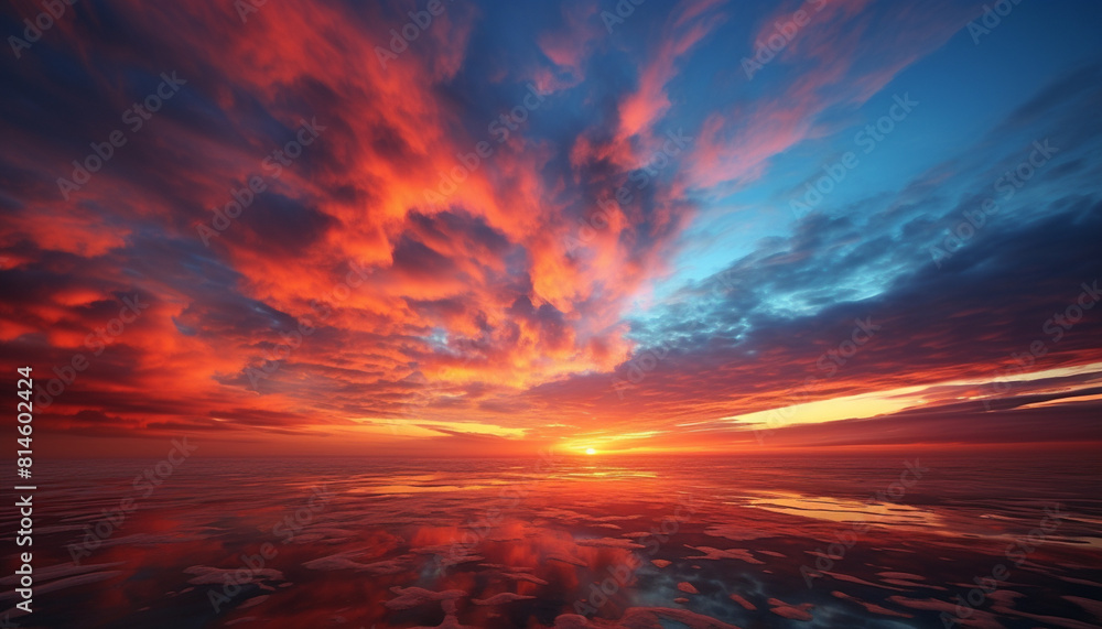 Evening sky after sunset with atmospheric. AI-Generated Image Evening sky after sunset with atmospheric. AI-Generated Image
