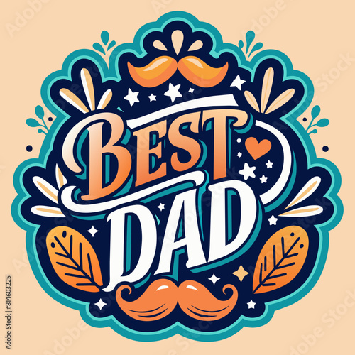 Happy Father's Day t-shirt design svg vector illustration