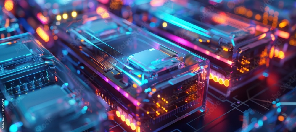 Fototapeta premium Quantum computers use quantum effects