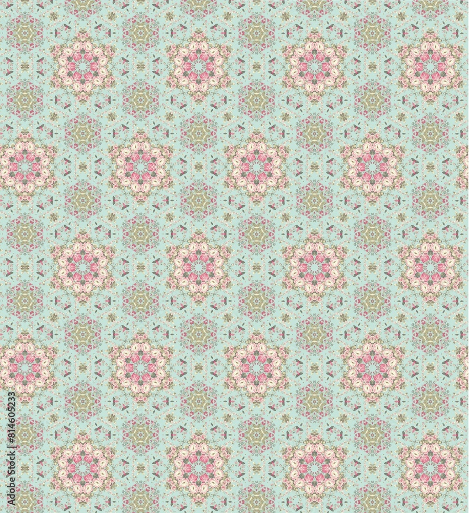 Illustration of a vibrant seamless pattern Illustration of a vibrant seamless pattern