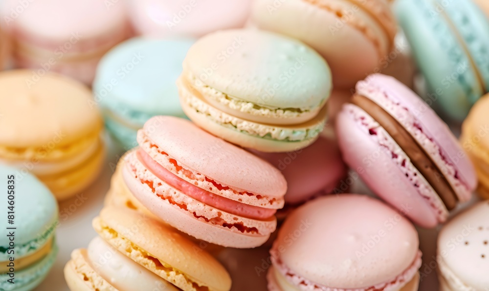 macarons sitting on top of each other, Generative AI macarons sitting on top of each other, Generative AI