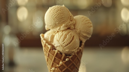 Ice cream. Italian gelato. Delicious dessert