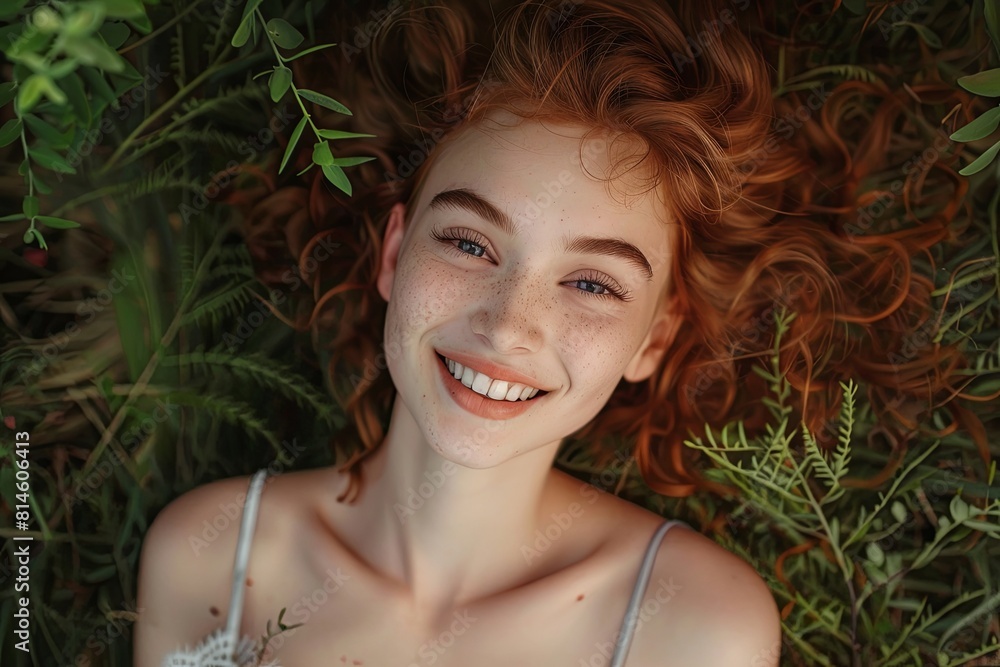 beauty portrait, beauty skin, background, woman, smile, random pose --ar 3:2 Job ID: 0ec73186-8107-402b-ac30-c18d35d439da