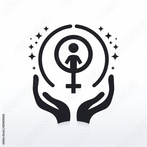 A logo representing gender equality 
