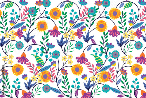 Autumn floral pattern