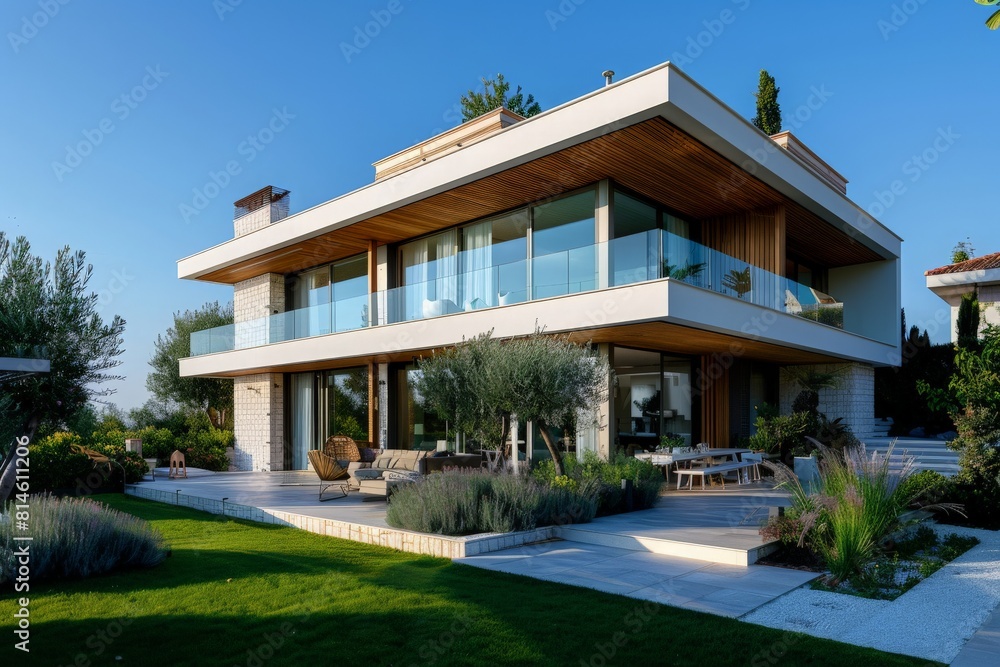 Modern Villa Exterior In Summer Modern Villa Exterior In Summer