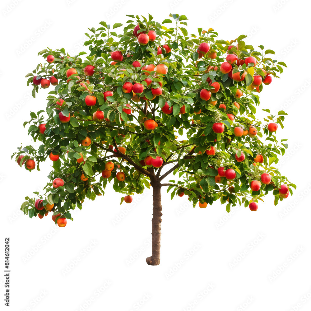 Apple tree isolated on transparent background. Apple tree isolated on transparent background.