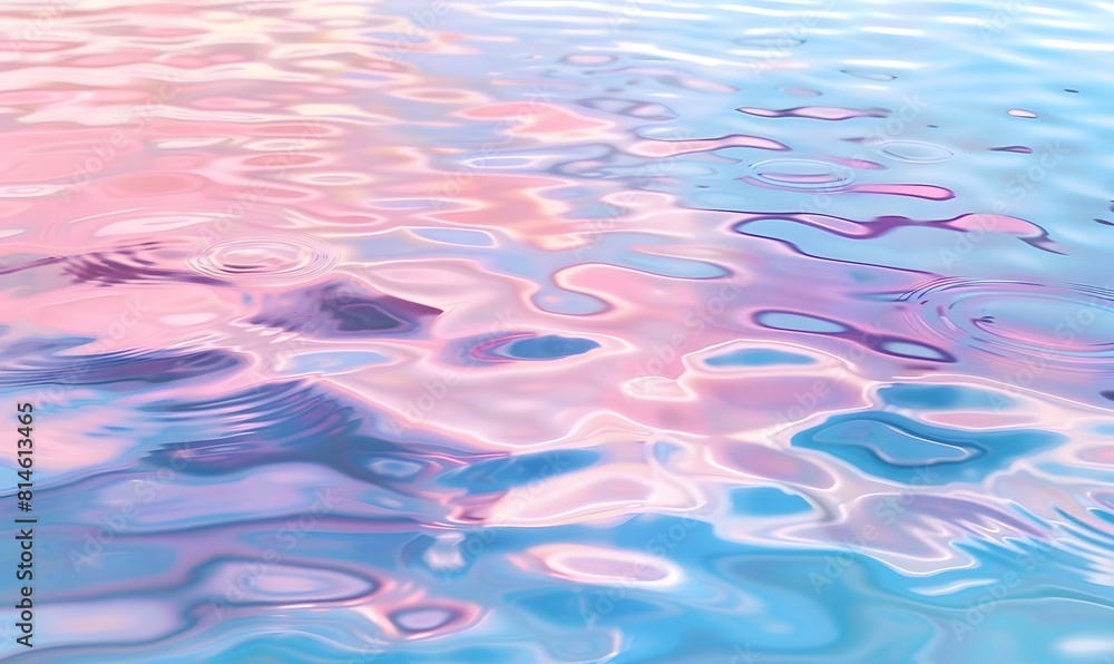 calming pastel blue and pink water ripples, Generative AI calming pastel blue and pink water ripples, Generative AI