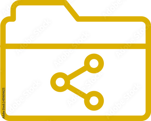 folder with sharing icon 