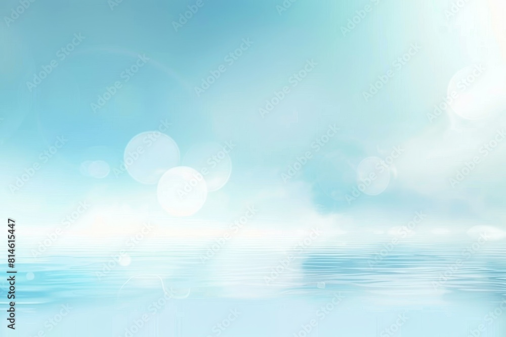 Abstract nature background featuring tranquil water with gentle ripples and a dreamy bokeh effect, conveying a sense of peace and tranquility in a minimalist, soft blue tones Abstract nature background featuring tranquil water with gentle ripples and a dreamy bokeh effect, conveying a sense of peace and tranquility in a minimalist, soft blue tones