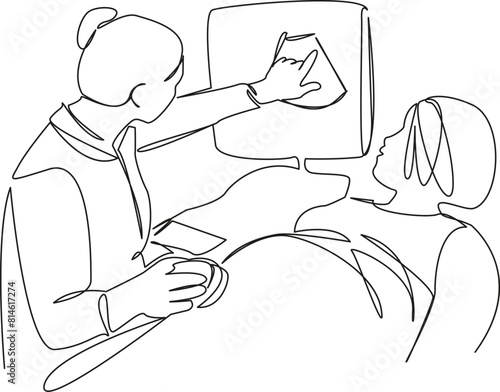 doctor doing ultrasound on pregnant woman