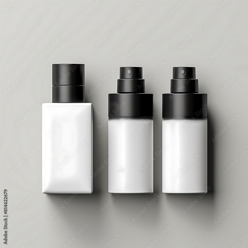 Cosmetics Skin Care Plastic Packaging Bottles, branding mock-up with Pump Dispenser For Branding Cosmetics Skin Care Plastic Packaging Bottles, branding mock-up with Pump Dispenser For Branding