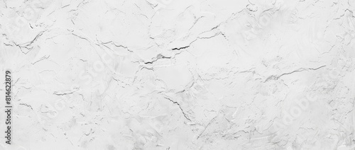 High-resolution image capturing the detailed texture of a white plaster wall. Perfect for backgrounds, overlays, or as a design element in various creative projects photo