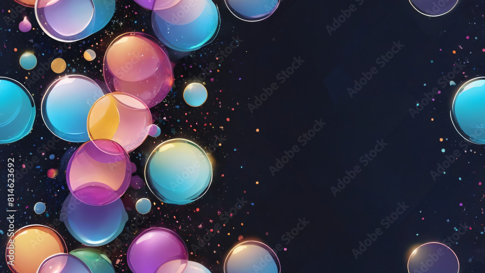 Cosmic Bubbles: A Vivid Dance of Color in Space Cosmic Bubbles: A Vivid Dance of Color in Space