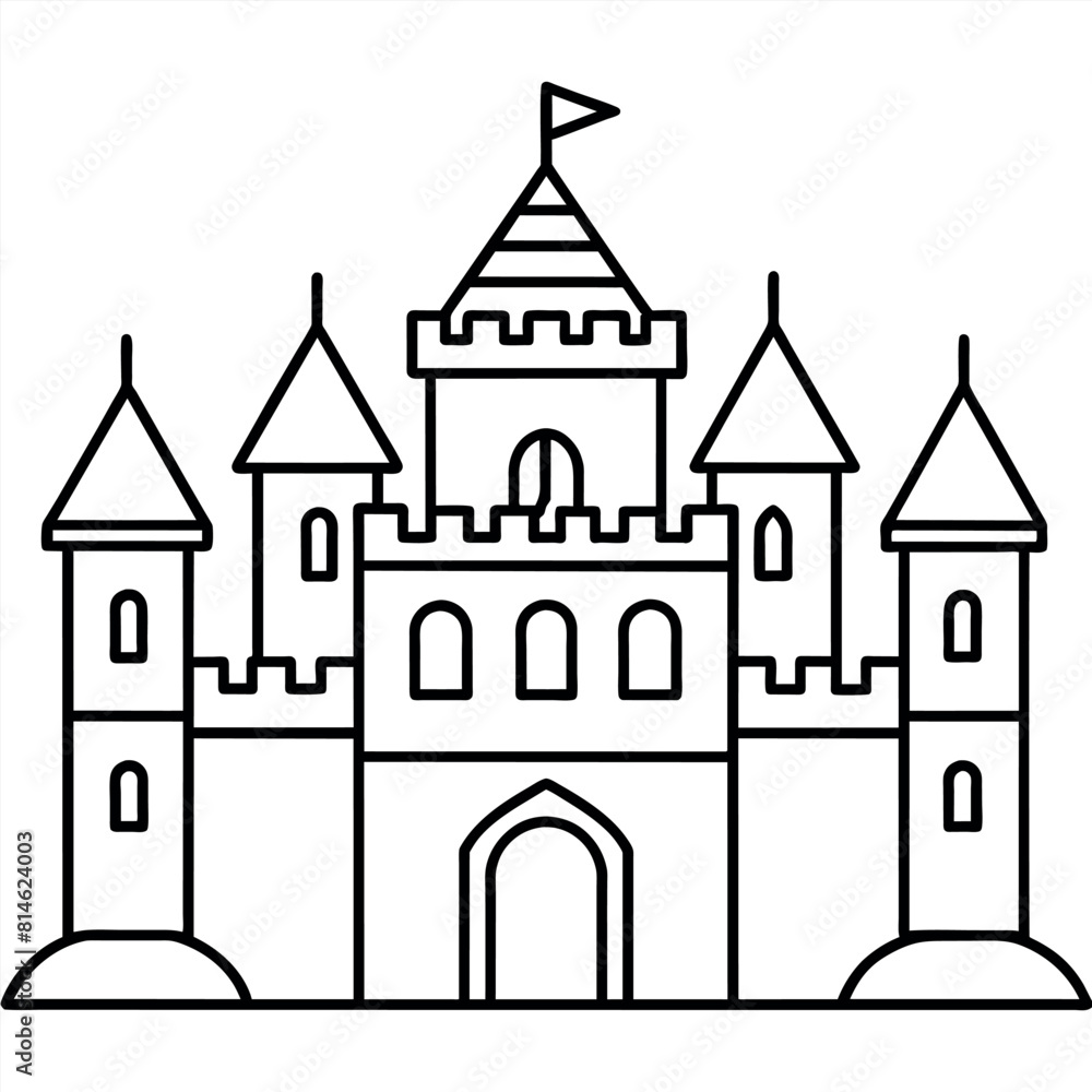 medieval castle illustration medieval castle illustration