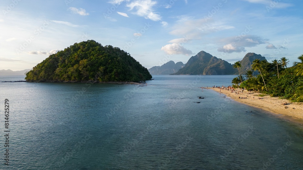 Aerial view of a beautiful landscape on a sunny day in the Philippines Aerial view of a beautiful landscape on a sunny day in the Philippines