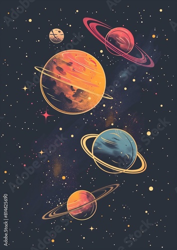 cosmic space  planets  solar system