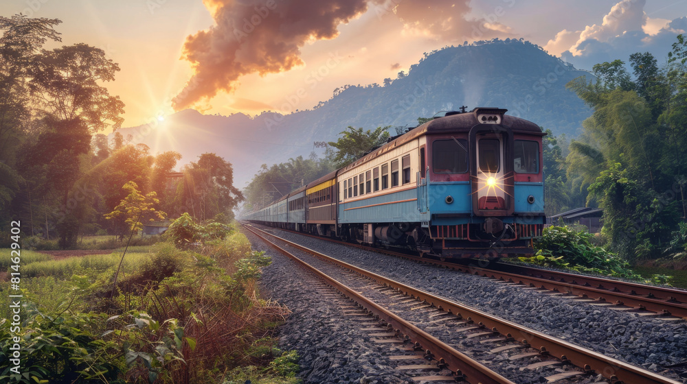 choosing train travel as a way to explore remote destinations and engage with local communities along the way