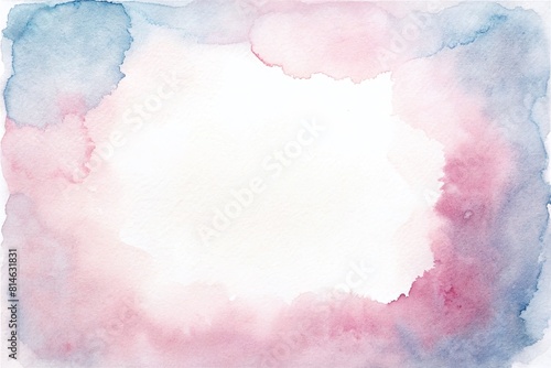 watercolor pink background. watercolor background with clouds