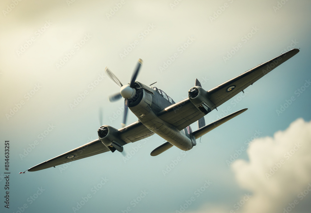 Fototapeta premium War plane in sky