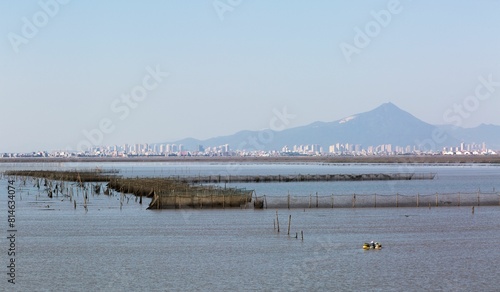 Scenic view of Putian beach at Fujian, China photo