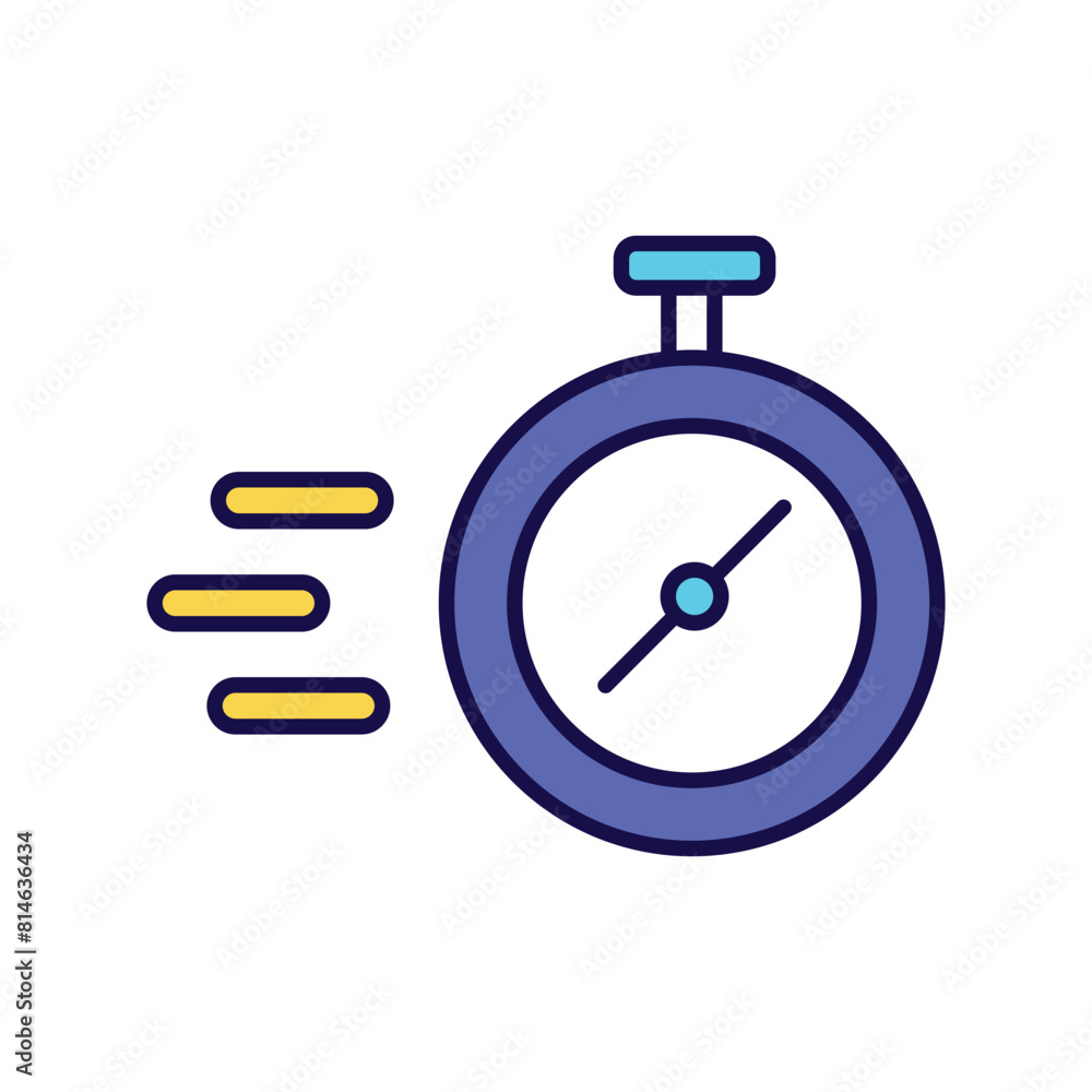 stopwatch icon with white background vector stock illustration stopwatch icon with white background vector stock illustration