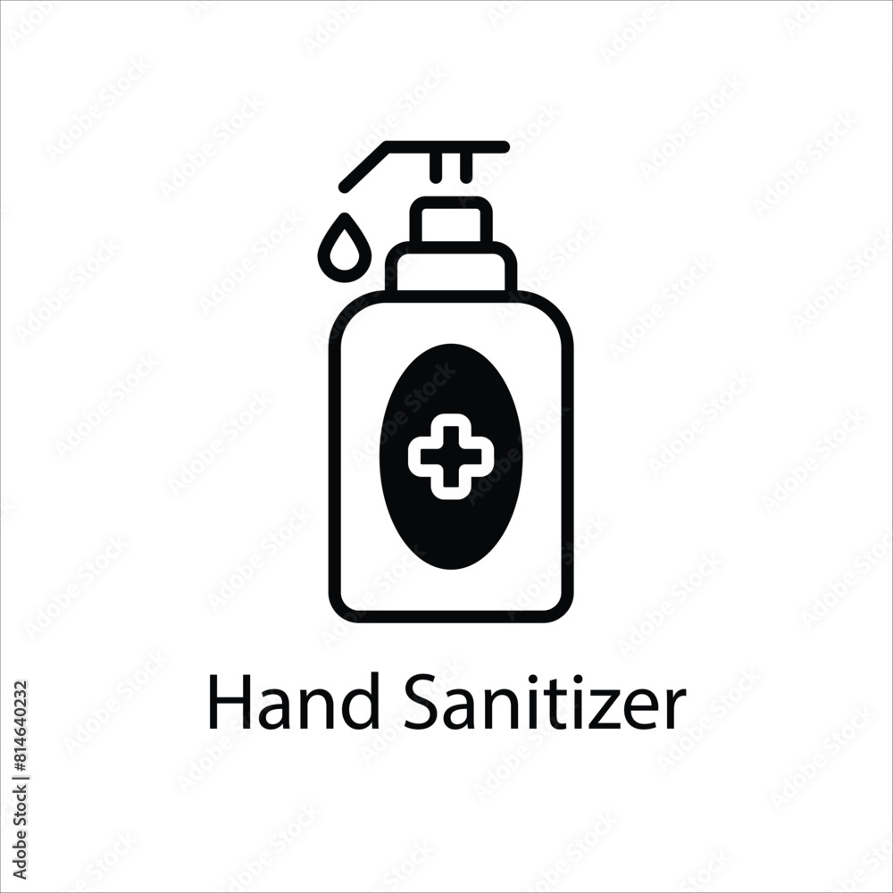 Obraz premium Hand Sanitizer Vector icon
