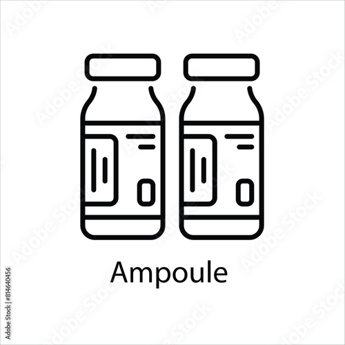 Ampoule Vector icon 