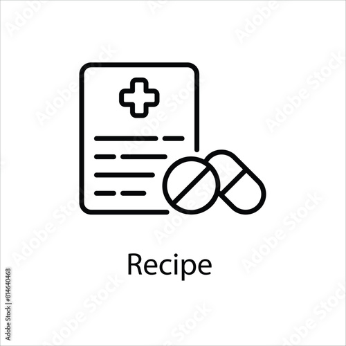 Recipe Vector icon 