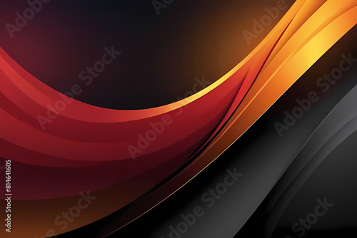 Abstract orange red background with wavy lines.