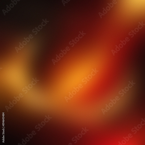 Abstract blur red, gold background, grain noise effect, blur color background for use